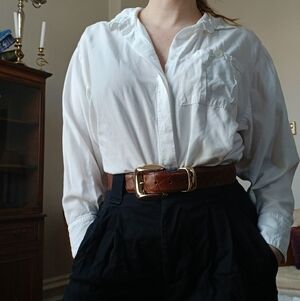 Delaney Belt By NA NIN Crocodile Pattern Brown